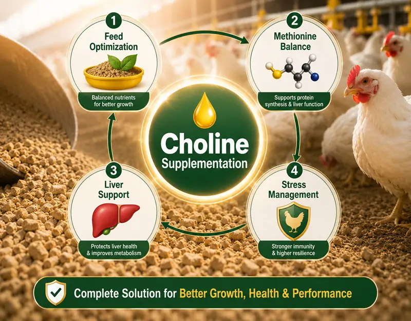 Feed Additive Choline Chloride for Animal Cloreto de colina aditivo alimentar para animais