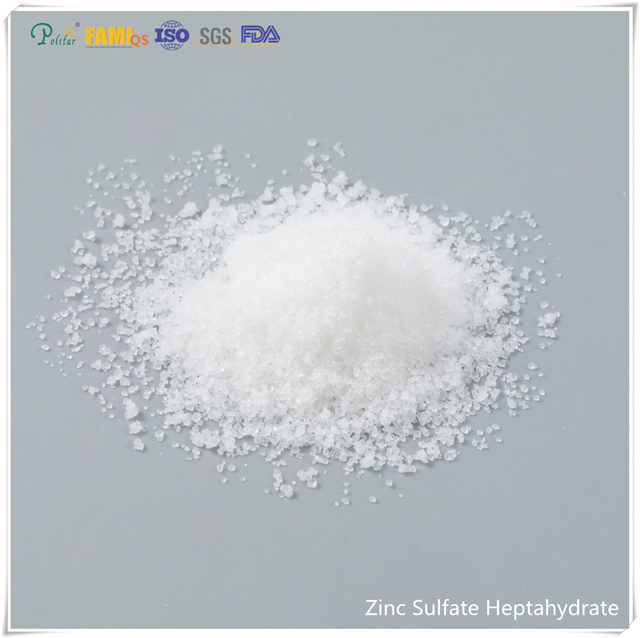 Cristal heptahidratado de sulfato de zinco com grau de alimentação de 21%