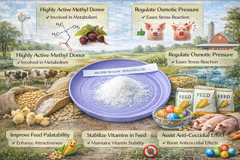 O papel central da beta&iacute;na em aditivos alimentares