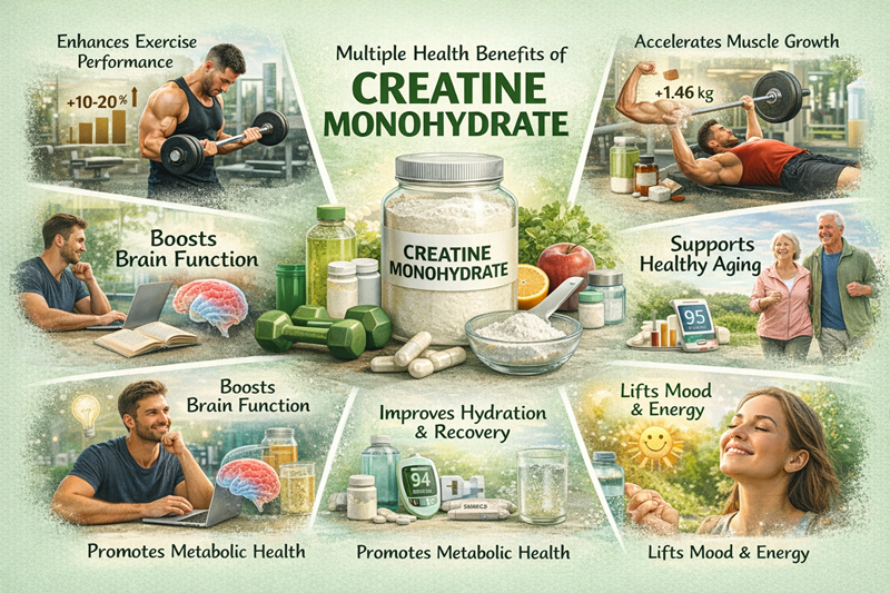 Benef&iacute;cios do monohidrato de creatina