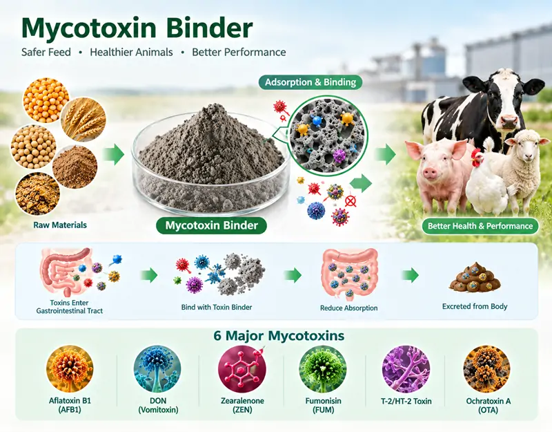 Aglutinante de micotoxinas